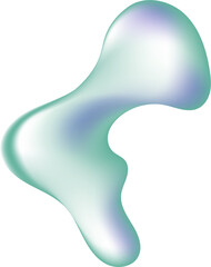 Abstract 3d figure drop water