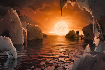 Cosmos, Universe, Surface of Trappist, Concept - 559379727