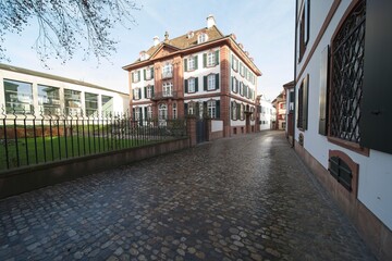 Basel switzerland, street photography in the old town.