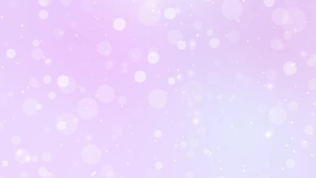 Bluish-purple background video of sparkling round bokeh [Looped]