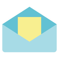 letter messsage in envelope illustration