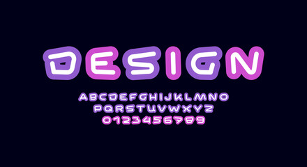 Abstract alphabet font, typography for your designs logo or brand name, vector illustration 10EPS