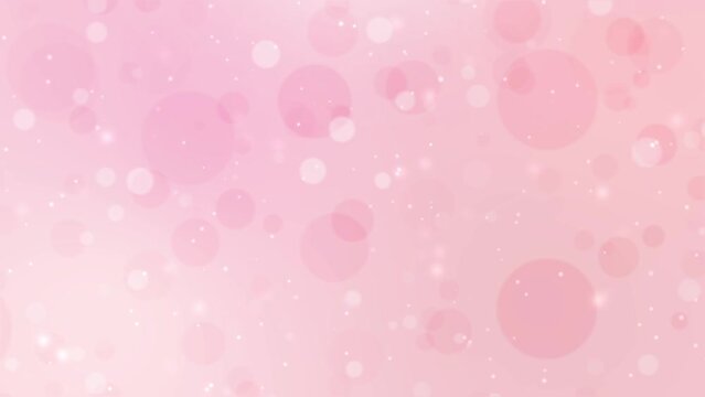 pink background video with sparkling round bokeh [Looped]