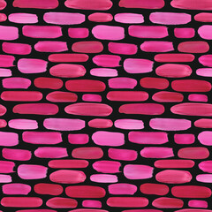 Abstract painting pink color. Modern seamless pattern. paint smears, colorful spots, wallpaper background.