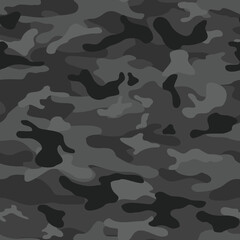 Seamless camouflage pattern winter modern. Abstract background of spots. Print on fabric and clothing. Vector illustration