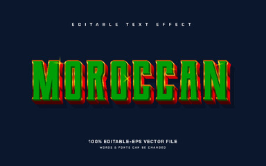 Morooccan editable text effect template