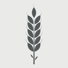 Wheat ear in the field vector