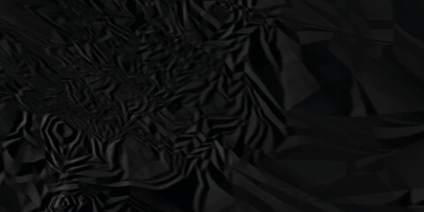 Black paper texture . Dark black material paper texture. Black crumpled paper texture . black crumpled and top view textures can be used for background of text or any contents .