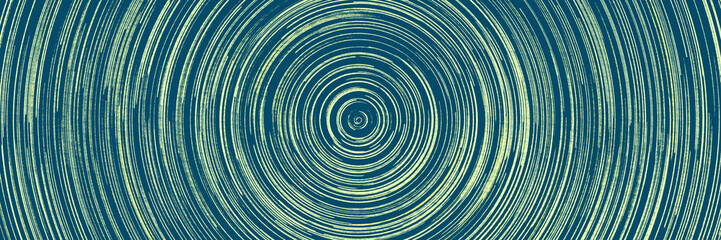 深緑色の円形模様　色鉛筆画　3：1　ヘッダー　フッター　バナー　イラスト背景素材