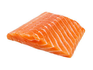 Salmon filet isolated on transparent background PNG cut out