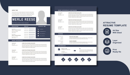 professional resume template
