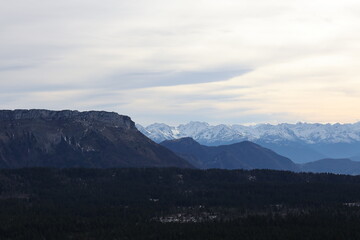 Obraz premium mountains and clouds