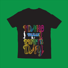 Idaho Human Rights Day T-shirt Design