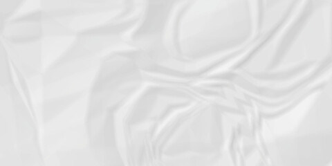 Obraz premium White sillk crumpled texture. white fabric textured crumpled white paper background. panorama white paper texture background, crumpled pattern texture backgrund.