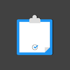 Minimal clipboard with blank page template....