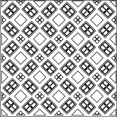 Stylish texture with figures from lines.
Abstract geometric black and white pattern for web page, textures, card, poster, fabric, textile. Monochrome graphic repeating design. 