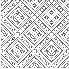 Stylish texture with figures from lines.
Abstract geometric black and white pattern for web page, textures, card, poster, fabric, textile. Monochrome graphic repeating design. 