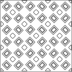Stylish texture with figures from lines.
Abstract geometric black and white pattern for web page, textures, card, poster, fabric, textile. Monochrome graphic repeating design. 