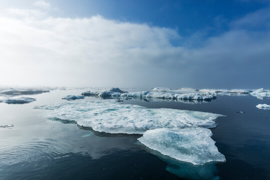 Melting Sea Ice, Repulse Bay, Nunavut Territory, Canada