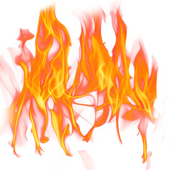 Easy to use flame overlay, transparent PNG