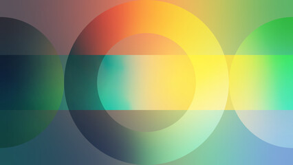 Blurred gradient color circles, trendy holographic abstract colorful background