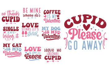 Funny Valentines Day SVG Bundle