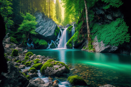 wallpaper of waterfalls