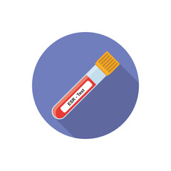 ESR Blood Test (Westegren) Concept Design. Vector Illustration.
