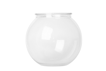 Glass container for lemonade or punch. Empty. isolated. PNG