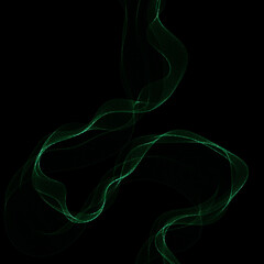 Abstract waves background. Illustration in green colors. eps 10
