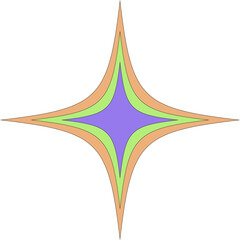 Obraz premium colorful modern abstract shape decoration