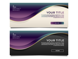 Abstract  banner  background or header stock vector template 