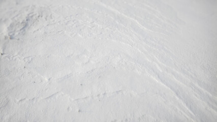 Closeup snow image, white snow background, texture 