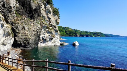 長崎県壱岐島にある初瀬の岩脈