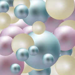 Beautiful background with bright mother-of-pearl pearls. eps 10