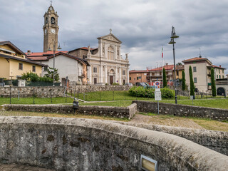 View of Lurago d'Erba town