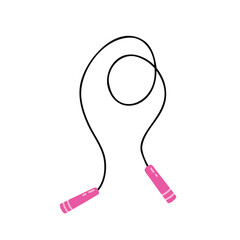 Skipping rope. Sport. Workout. Vector Illustration for printing, backgrounds, covers and packaging. Image can be used for greeting cards, posters, stickers and textile. Isolated on white background.