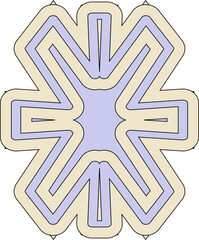 colorful modern abstract shape decoration