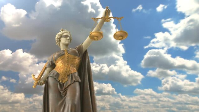  The Statue of Justice. Lady Justice. 4K, 422, ProRes HQ.	