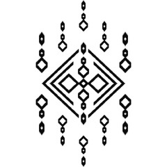 Black line drawing, Design, Fabric patterns, Patterns for use as background, Art.