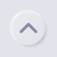 Shorten arrow button icon, White Neumorphism soft UI Design for Web design, Application UI and more, Button, Vector.