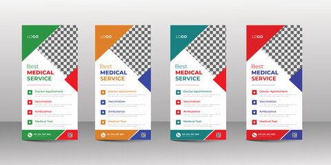 Modern and creative professional dl flyer or rack card design template
