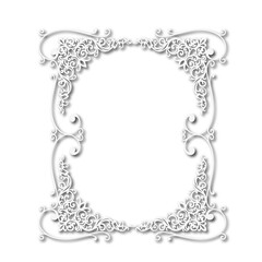 frames in vintage style with elements of ornament, art, pattern, background, texture