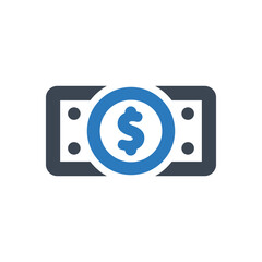 Cash icon - vector illustration . Cash, Money, Dollar, Banknote, Usd, Finance, Currency, line, outline, icons .