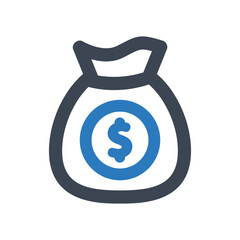 Finance icon - vector illustration . Finance, Money, Cash, Business, Dollar, Investment, Money bag, Payment, line, outline, icons .