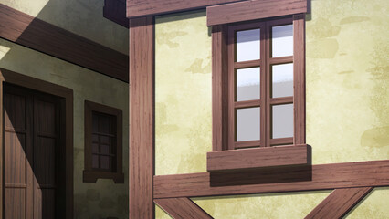 	
8k Anime background landscape wallpaper old village, old city, old street,window,