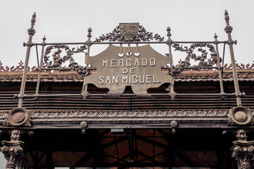 Market of San Miguel, Madrid iron liberty style gateway