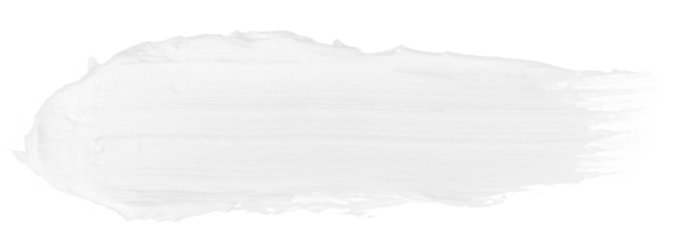 Face or body white cream smear stroke