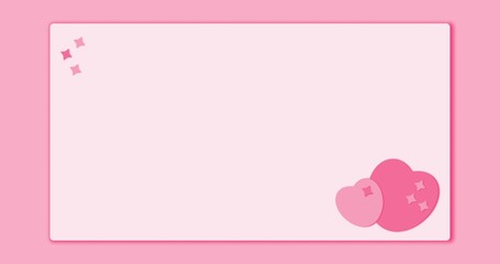 Valentines banner for text. Applicable to covers, voucher, posters, flyers and banner designs