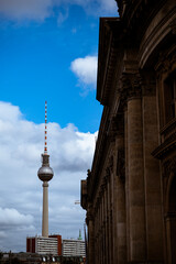 Naklejka premium Blick auf den Fernsehturm in Berlin